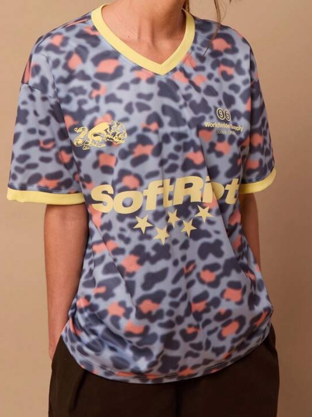Women's oversized LeopardJersey top!